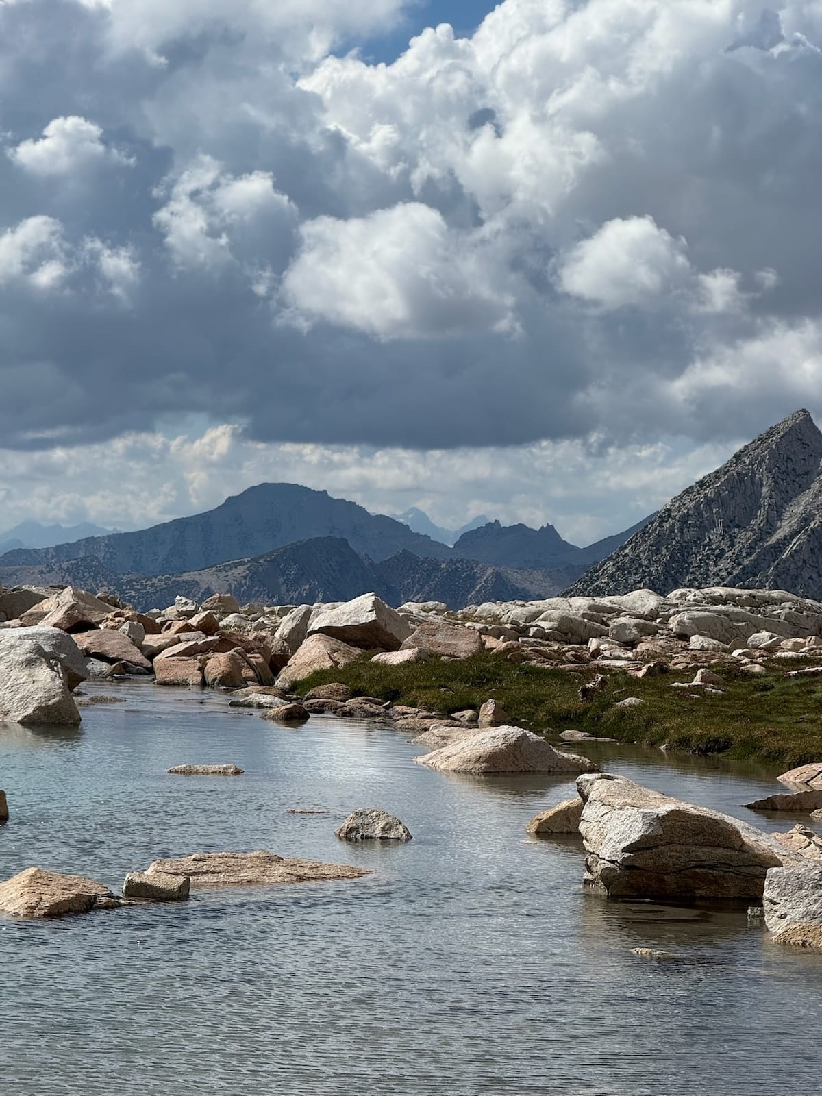 The Banner-Ritter saddle from Gabbot Pass, 30 miles distant.