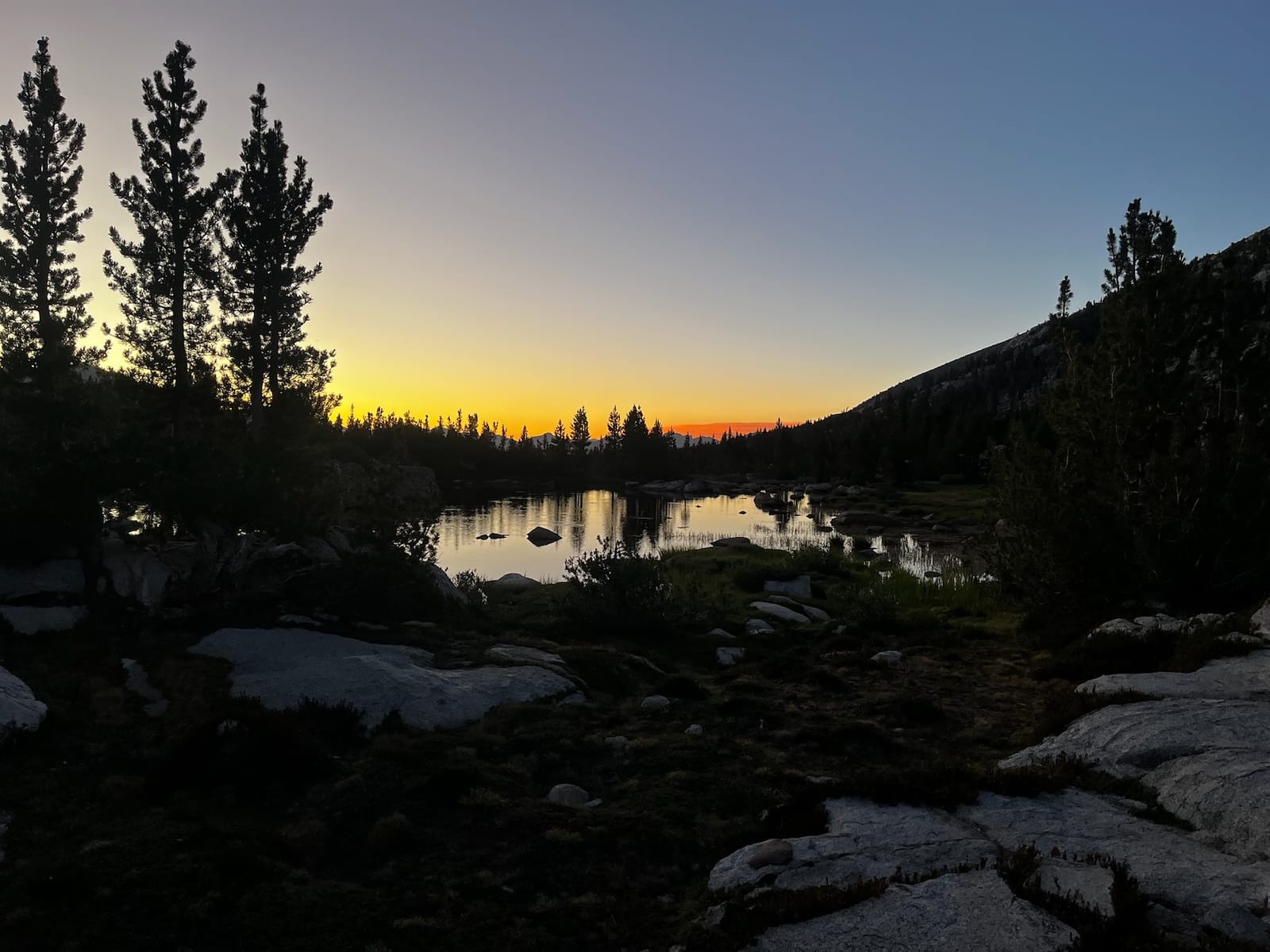 Sunset over Sandpiper Lake.