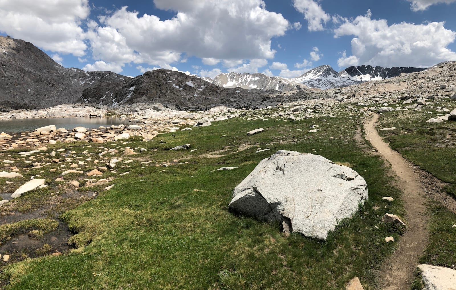The John Muir Trail near Muir Pass, July 2018.